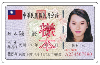 身分證正面照片預覽